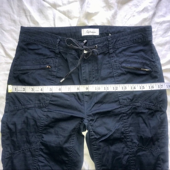 Effortless Comfort Reitmans Tapered Drawstring Waist Pants Navy 5 Minimalist - Picture 5 of 10